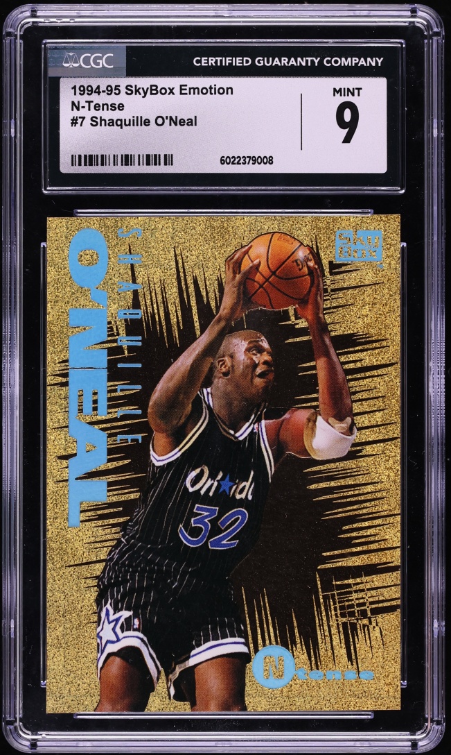 1994 SkyBox Emotion N-Tense Shaquille O'Neal #7 CGC 9 MINT