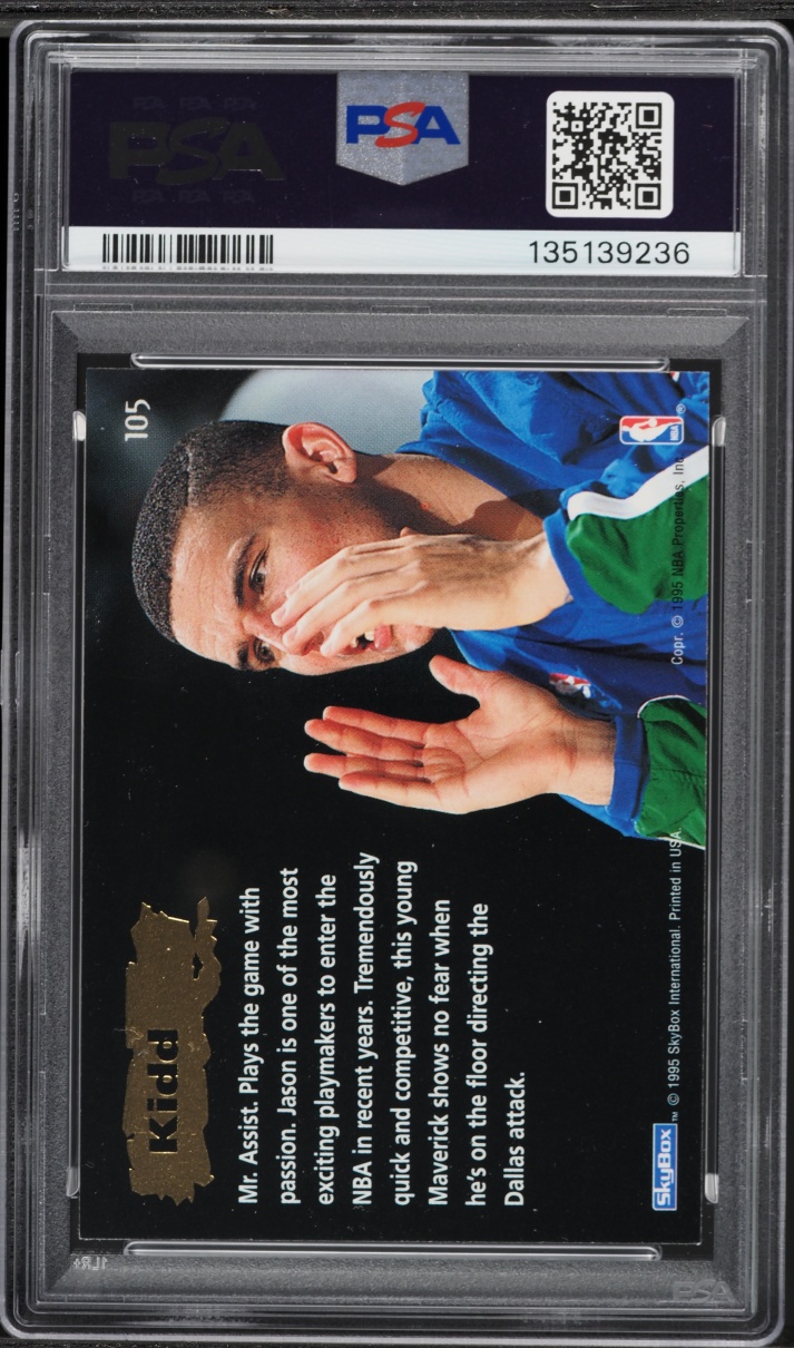 1994 Skybox Emotion Jason Kidd ROOKIE #105 PSA 9 MINT