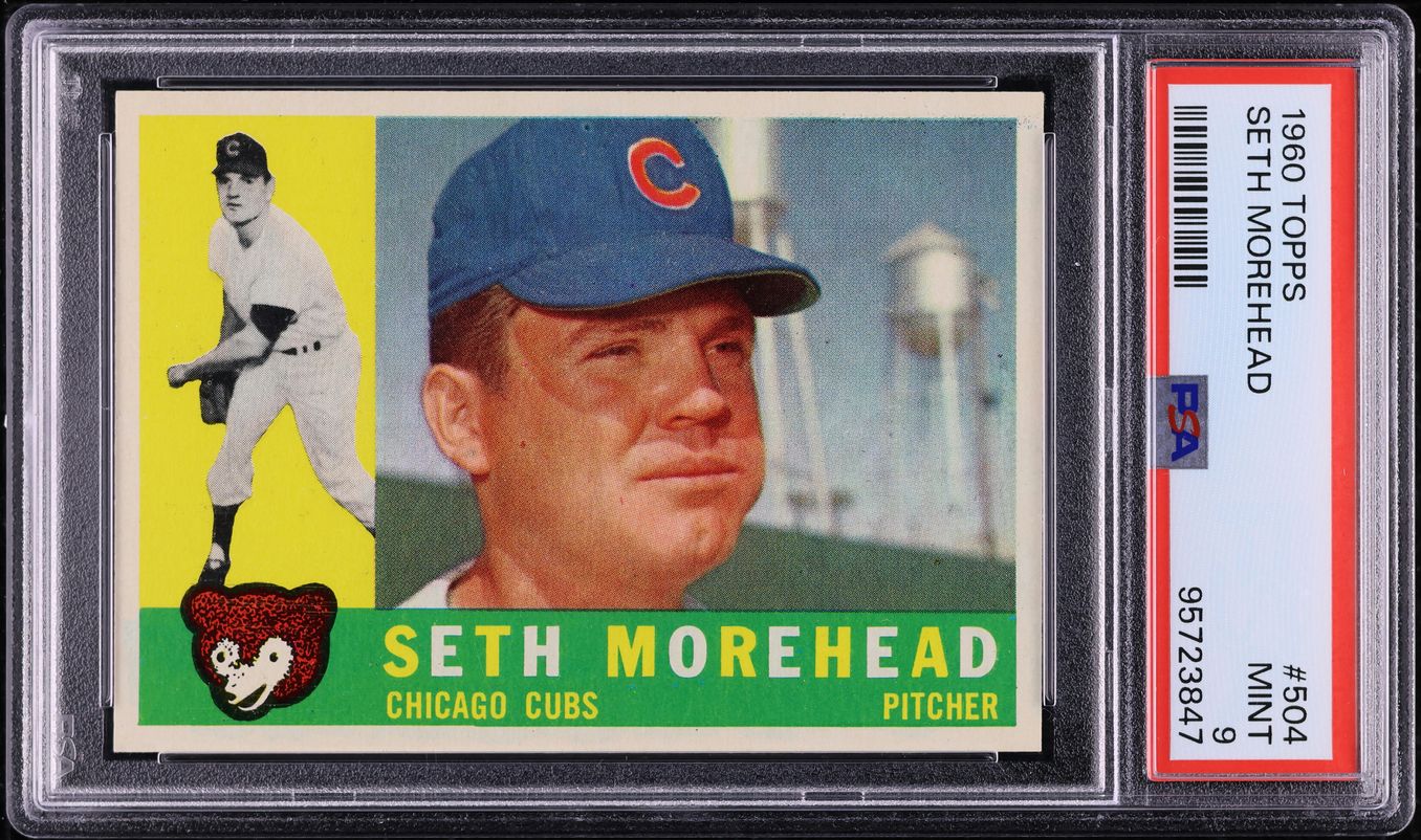 1960 Topps Seth Morehead #504 PSA 9 MINT