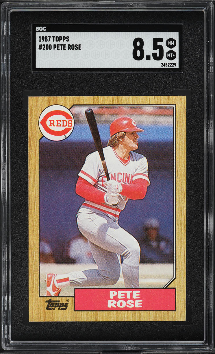 1987 Topps Pete Rose #200 SGC 8.5 NM-MT+