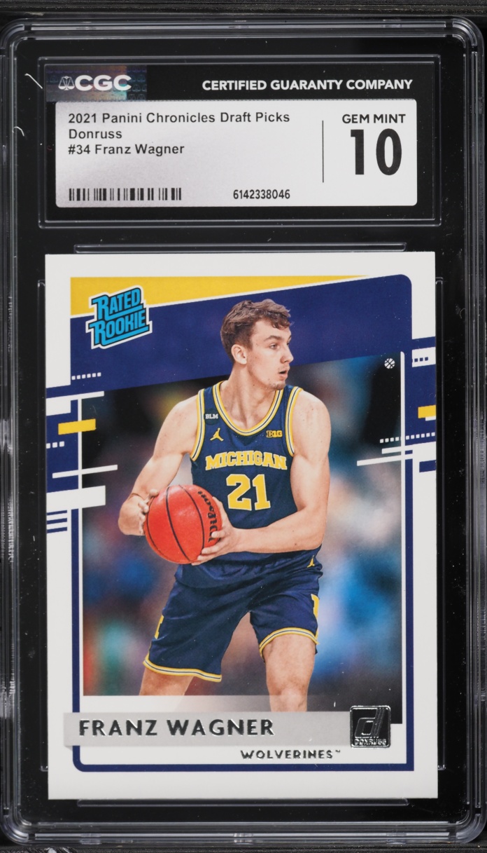 2021 Panini Chronicles Draft Picks Donruss Franz Wagner ROOKIE #34 CGC 10 GEM MINT
