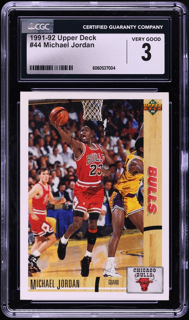 1991 Upper Deck Basketball Michael Jordan #44 CGC 3 VG