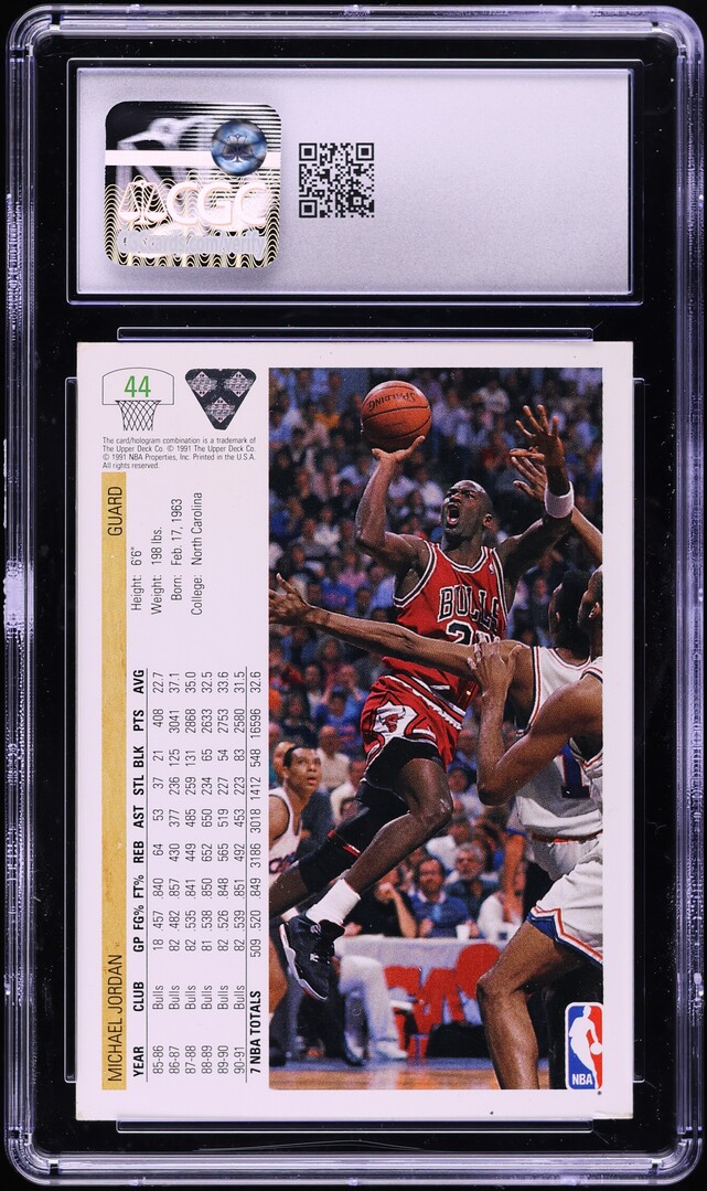 1991 Upper Deck Basketball Michael Jordan #44 CGC 3 VG