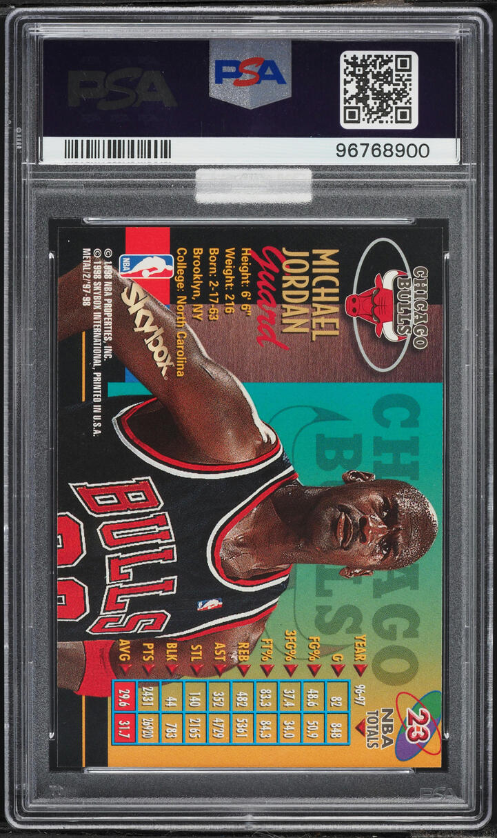 1997 Metal Universe Championship Michael Jordan #23 MBA PSA 10 GEM MINT