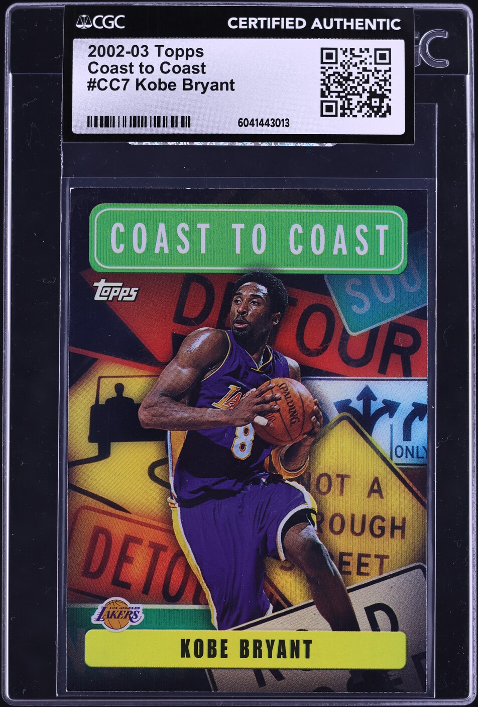 2002 Topps Coast To Coast Kobe Bryant #CC7 CGC AUTH