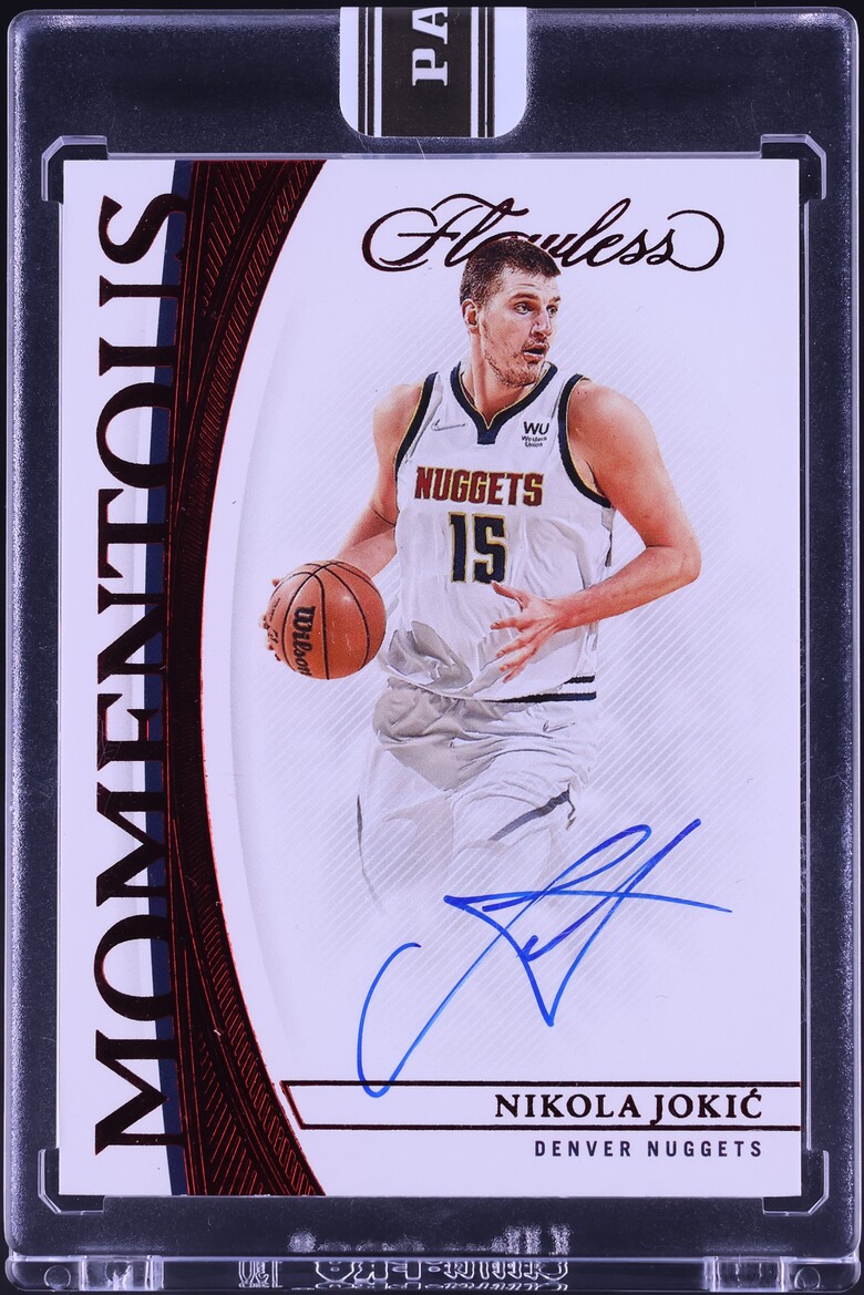 2021 Panini Flawless Momentous Ruby '25 Black Box Nikola Jokic AUTO 1/1 #MMA-NKJ - Photo 1