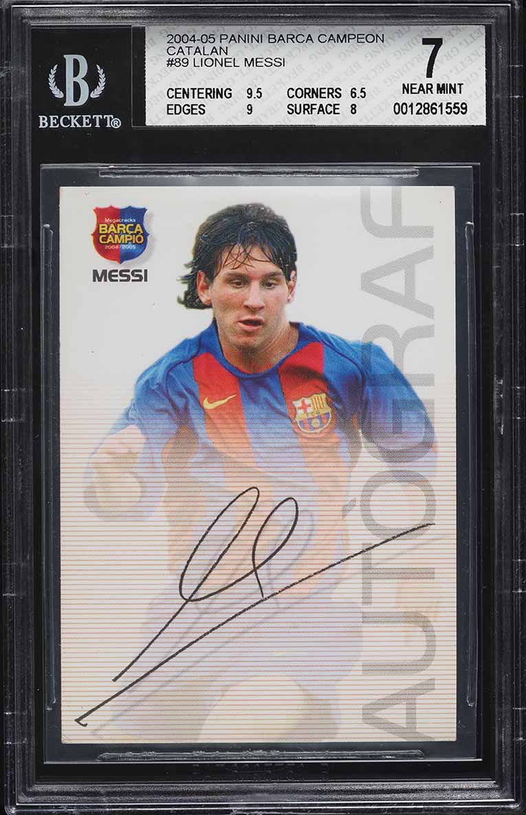 2004 Panini Sports Mega Cracks Campio Lionel Messi ROOKIE