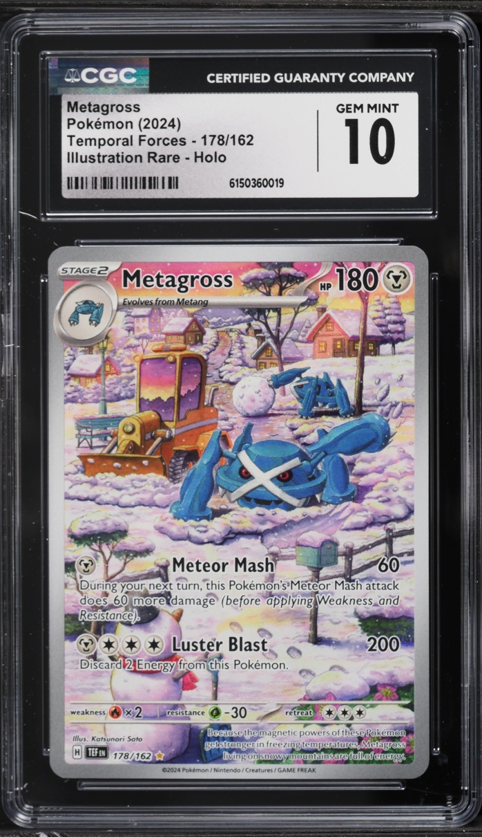 2024 Pokemon Scarlet & Violet Temporal Forces IR Metagross #178 CGC 10 GEM MINT
