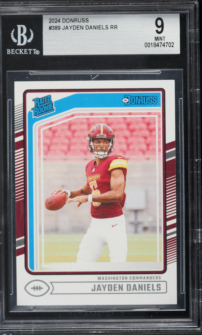 2024 Donruss Football Jayden Daniels ROOKIE #389 BGS 9 MINT