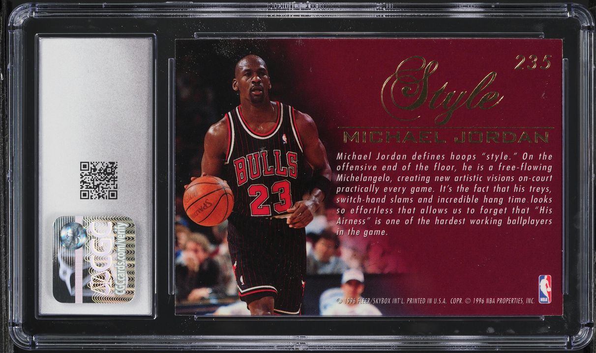 1995 Flair Basketball Michael Jordan #235 CGC 8 NM-MT