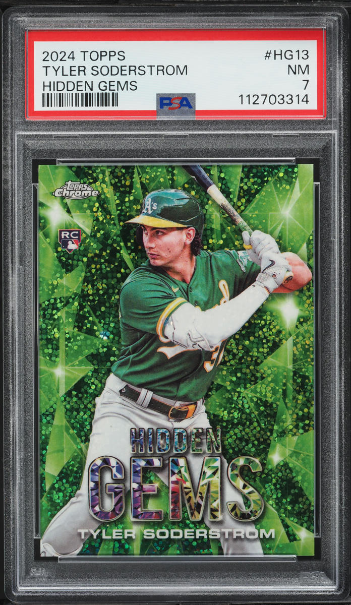 2024 Topps Chrome Hidden Gems Tyler Soderstrom ROOKIE #HG13 PSA 7 NRMT