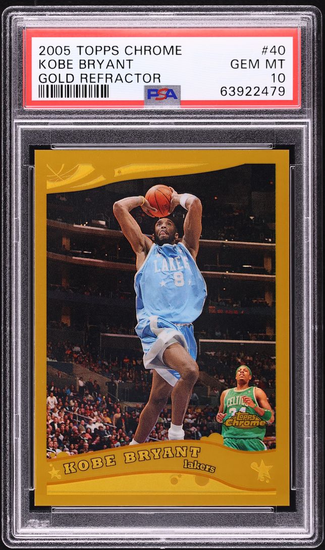 2005 Topps Chrome Gold Refractor Kobe Bryant /99 #40 PSA 10 GEM MINT