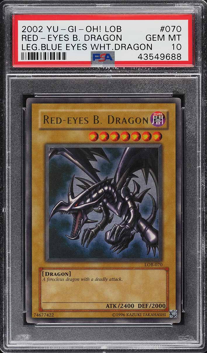 2002 Yu-Gi-Oh! Asian LOB 1st Edition Red-Eyes B. Dragon #LOB-070