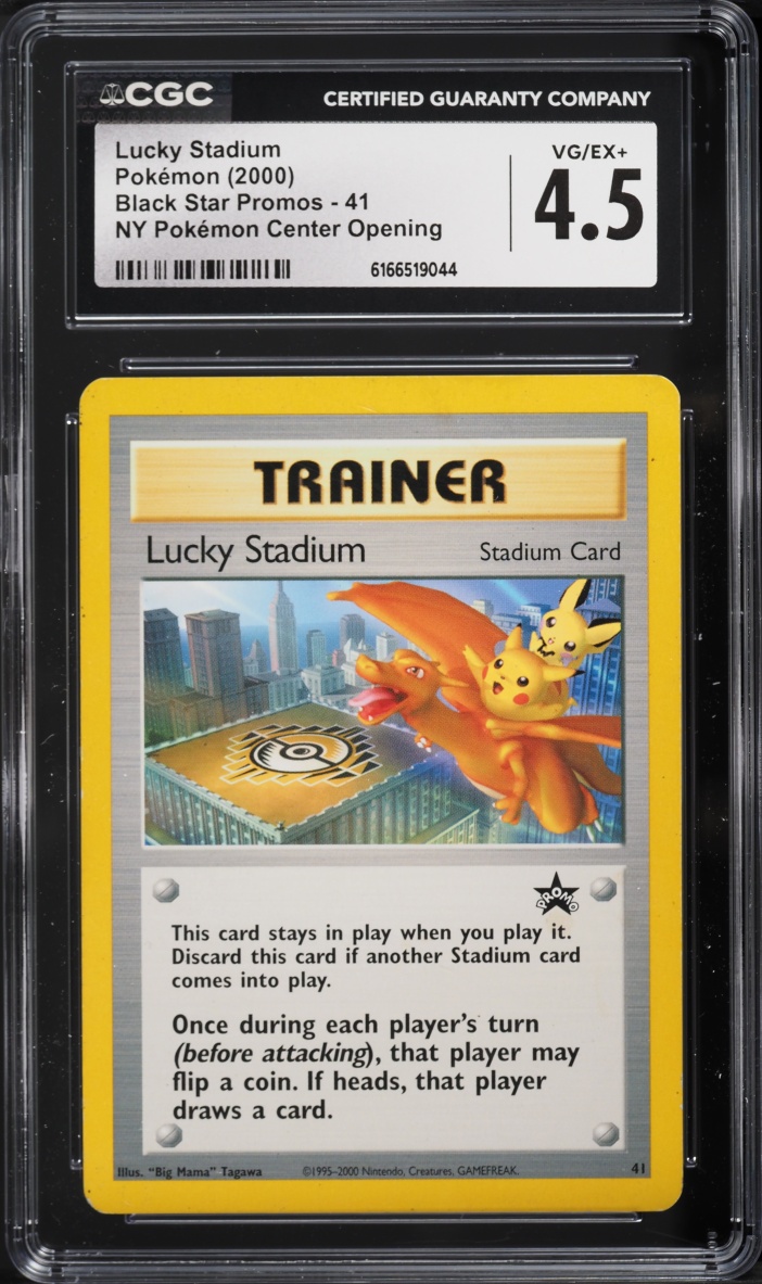 2000 Pokemon Black Star Promo NY Center Opening Lucky Stadium #41 CGC 4.5 VGEX+
