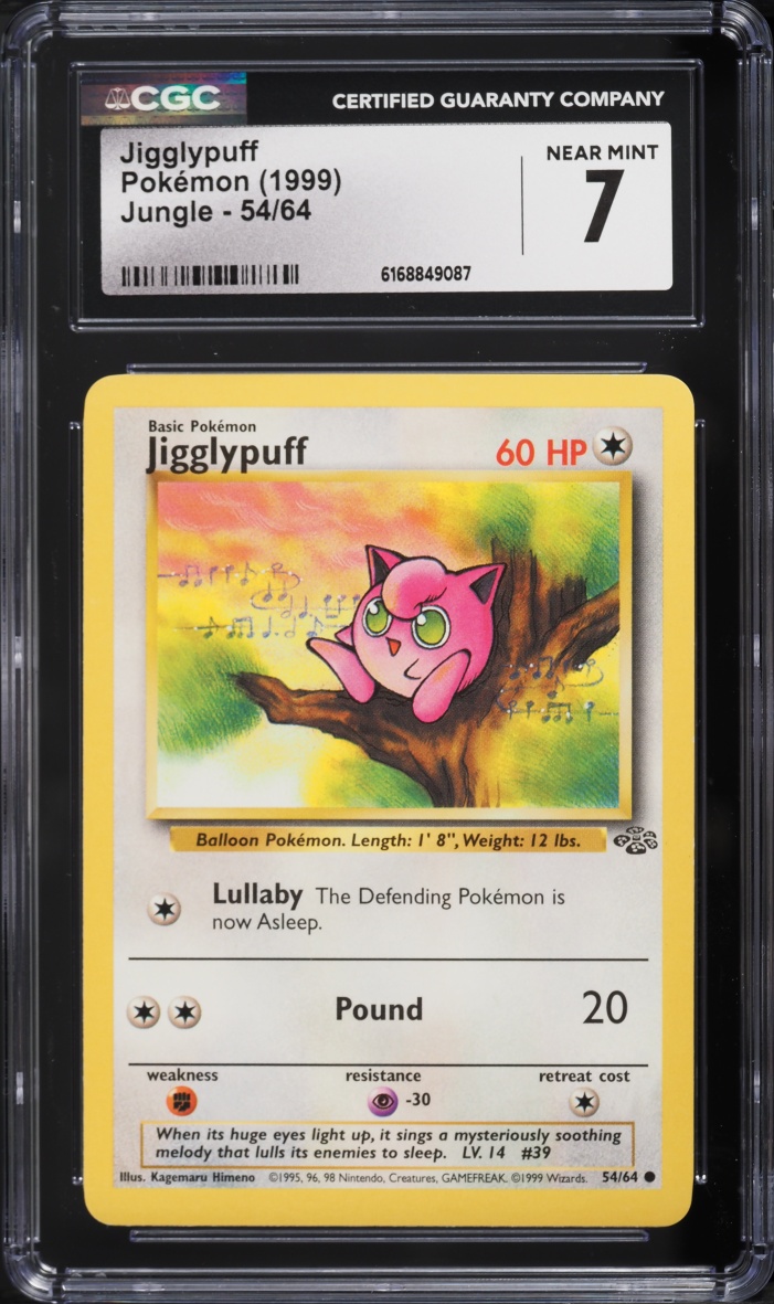 1999 Pokemon Jungle Jigglypuff #54 CGC 7 NRMT