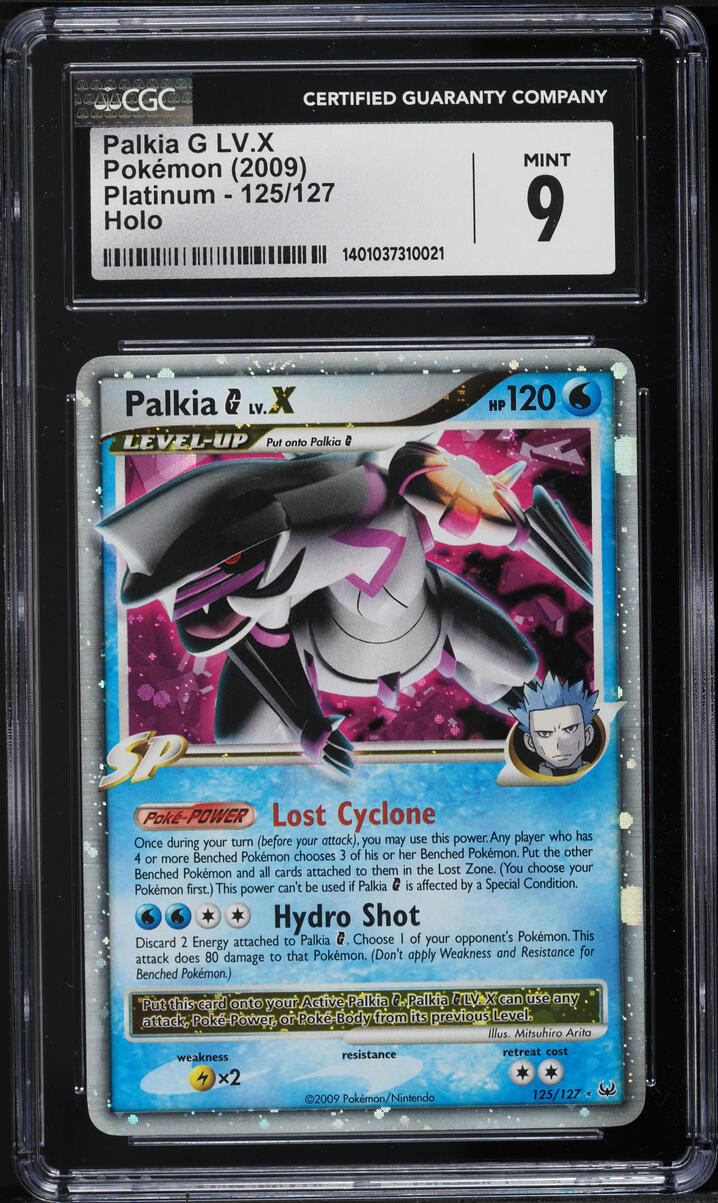 2009 Pokemon Platinum Holo Palkia G Lv.X #125 CGC 9 MINT