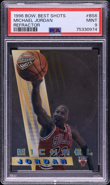 1996 Bowman's Best Refractor Ray Lewis ROOKIE #164 PSA 7