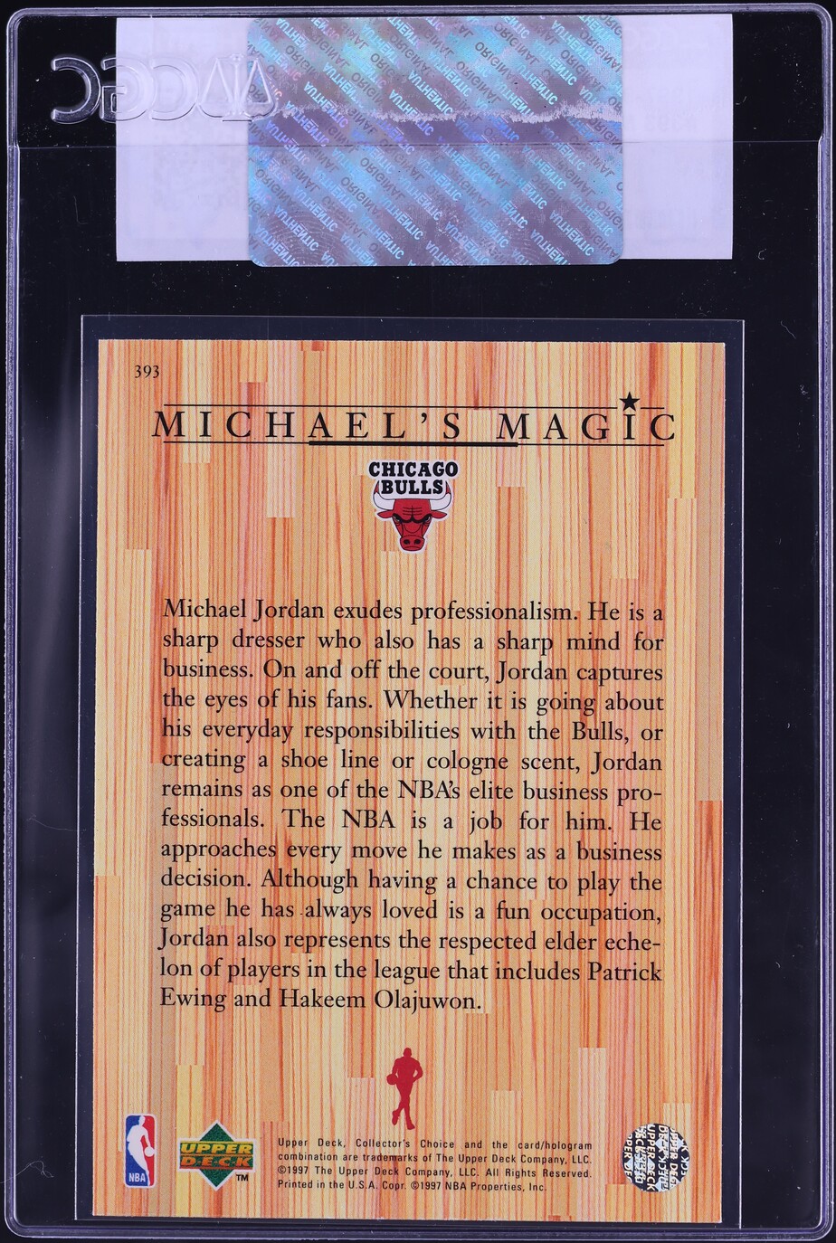 1997 Collector's Choice Michael Jordan #393 CGC AUTH