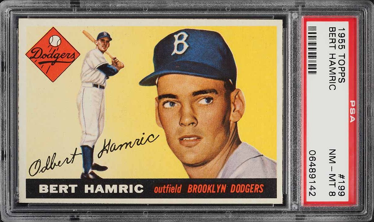 1955 Topps Bert Hamric #199 PSA 8 NM-MT