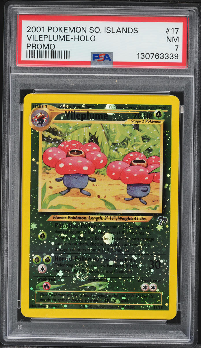 2001 Pokemon Southern Islands Promo Holo Vileplume #17 PSA 7 NRMT