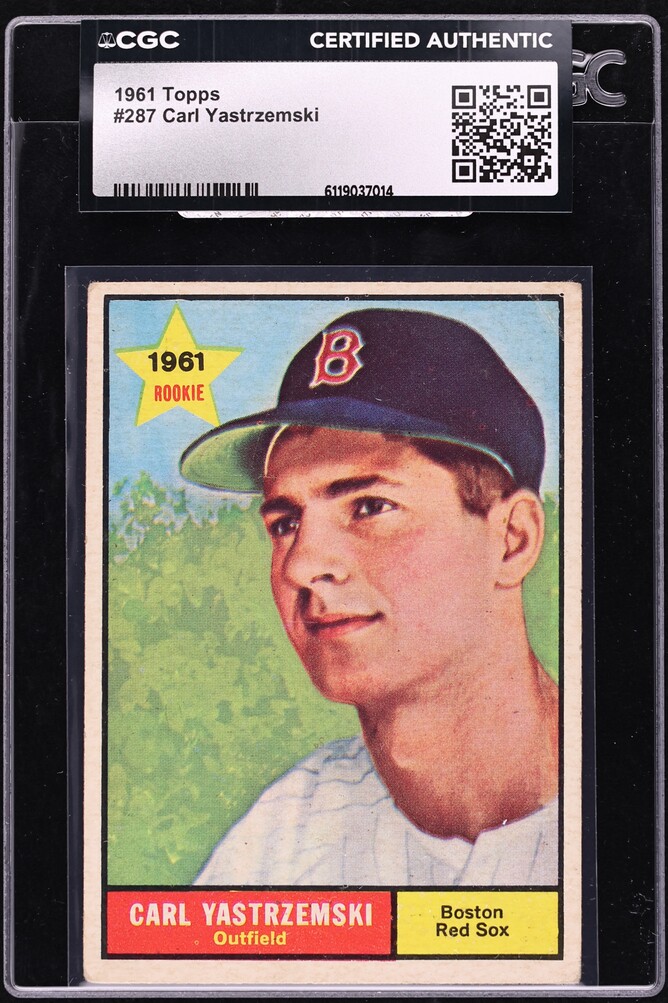 1961 Topps Carl Yastrzemski ROOKIE #287 CGC AUTH