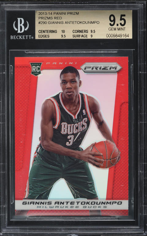 2013 Panini Prizm Red Prizms Giannis Antetokounmpo ROOKIE RC #290