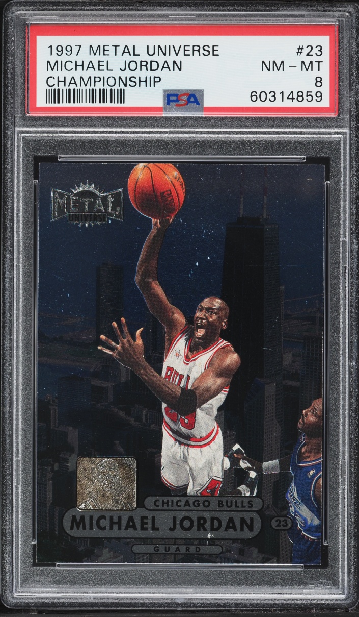 1997 Metal Universe Championship Michael Jordan #23 PSA 8 NM-MT