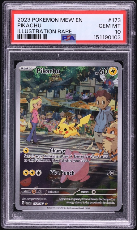 2023 Pokemon Scarlet & Violet 151 IR Pikachu #173 PSA 10 GEM MINT