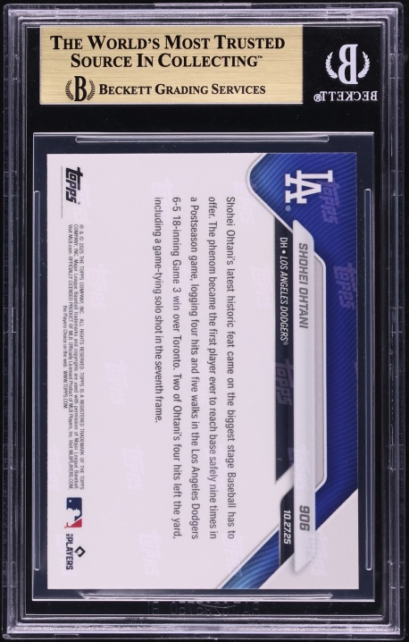 2025 Topps Now Shohei Ohtani #906 BGS 10 PRISTINE