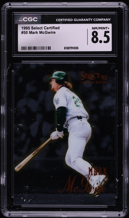 1995 Select Certified Mark McGwire #50 CGC 8.5 NM-MT+