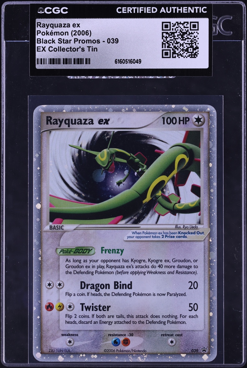 2006 Pokemon Black Star Promo Holo Rayquaza #39 CGC AUTH