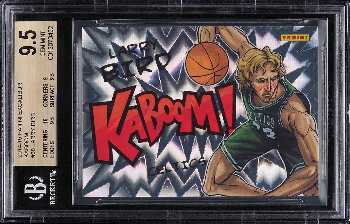 2014 Panini Excalibur Kaboom! Larry Bird #38 BGS 9.5 GEM MINT
