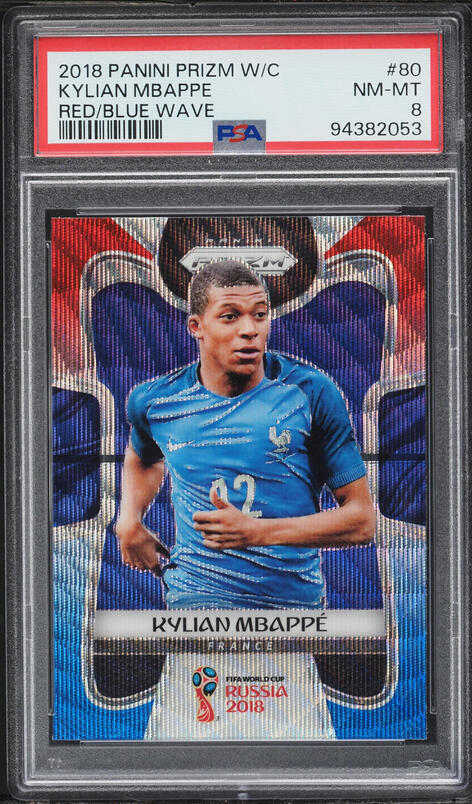 2017 Panini FIFA 365 Kylian Mbappe ROOKIE #250 PSA 9 MINT on
