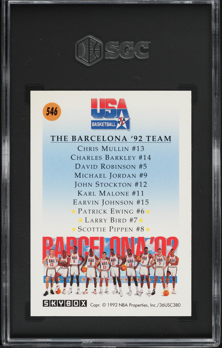 1991 Skybox U.S. Olympic Team Barcelona '92 #546 SGC 9.5 MINT+