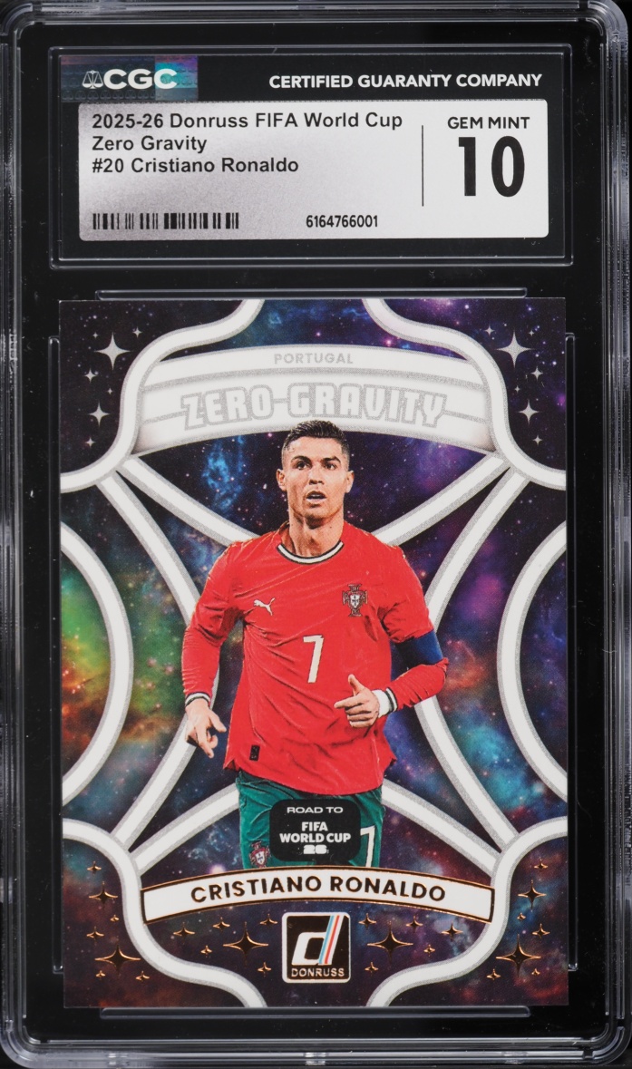 2025 Donruss FIFA World Cup Zero Gravity Cristiano Ronaldo #20 CGC 10 GEM MINT