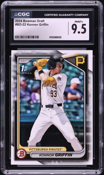 2024 Bowman Draft Konnor Griffin PROSPECT #BD-22 CGC 9.5 MINT+