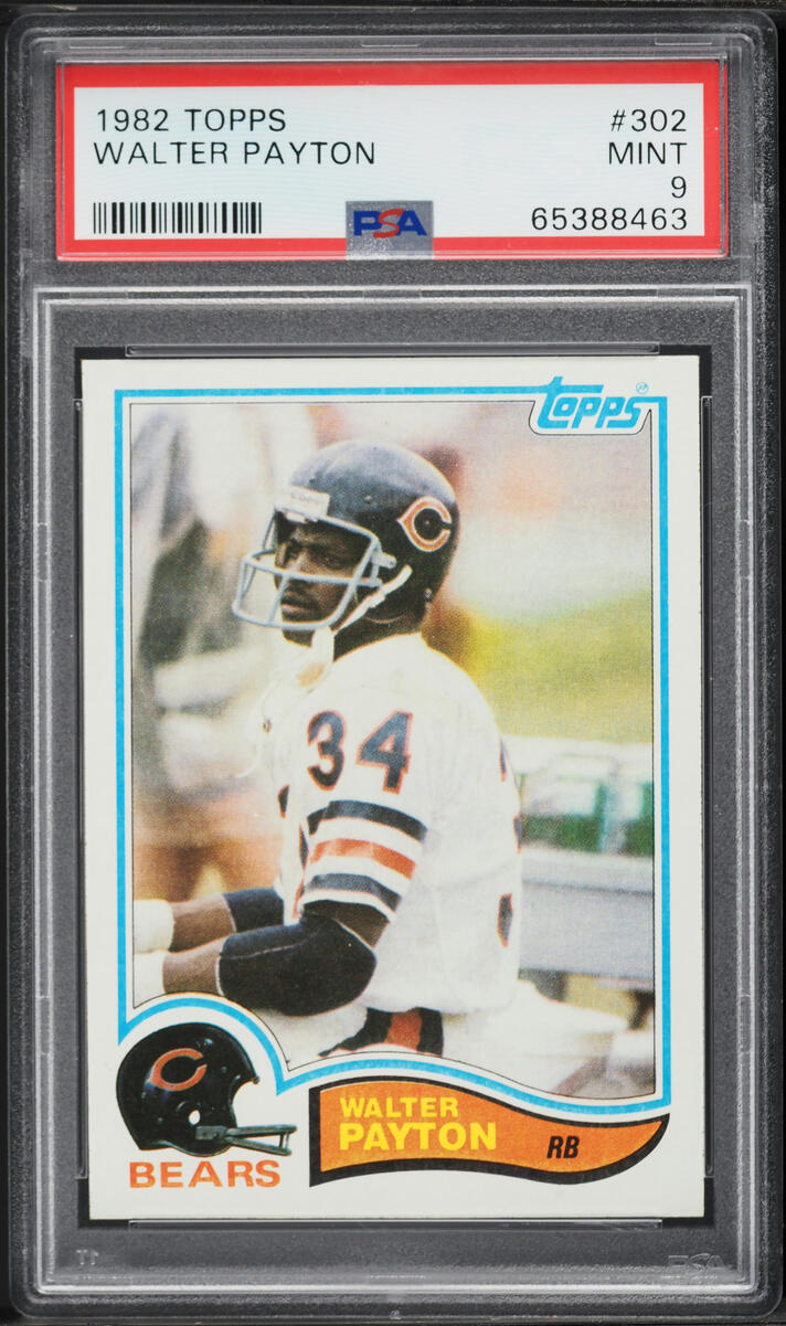 1982 Topps Football Walter Payton #302 PSA 9 MINT
