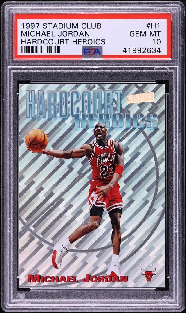 1997 Stadium Club Hardcourt Heroics Michael Jordan #H1 PSA 10 GEM MINT