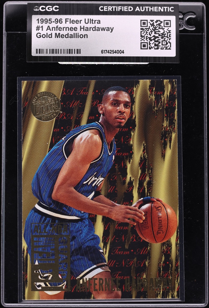 1995 Fleer Ultra Gold Medallion Anfernee Hardaway #1 CGC AUTH