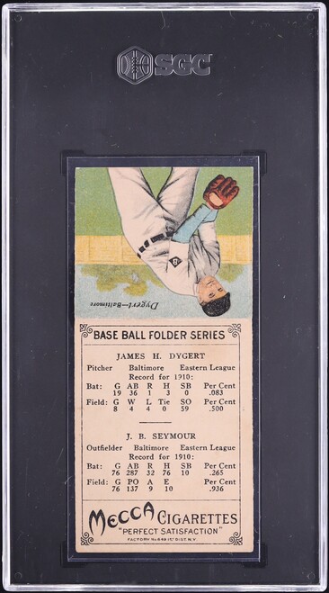 1911 T201 Mecca Cy Seymour & Jimmy Dygert SGC 4 VGEX