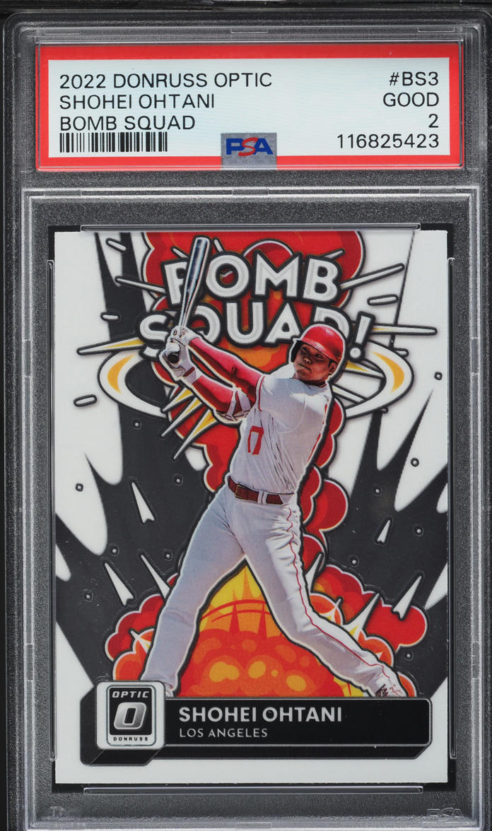 2022 Donruss Optic Bomb Squad Shohei Ohtani #BS-3 PSA 2 GD