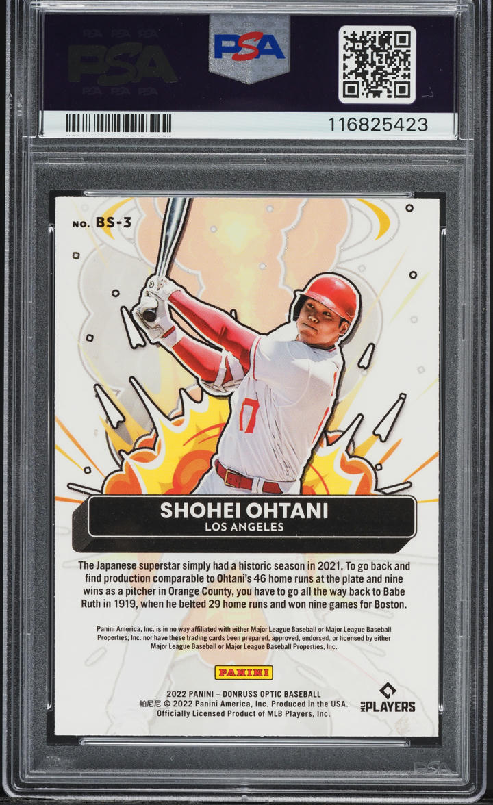 2022 Donruss Optic Bomb Squad Shohei Ohtani #BS-3 PSA 2 GD