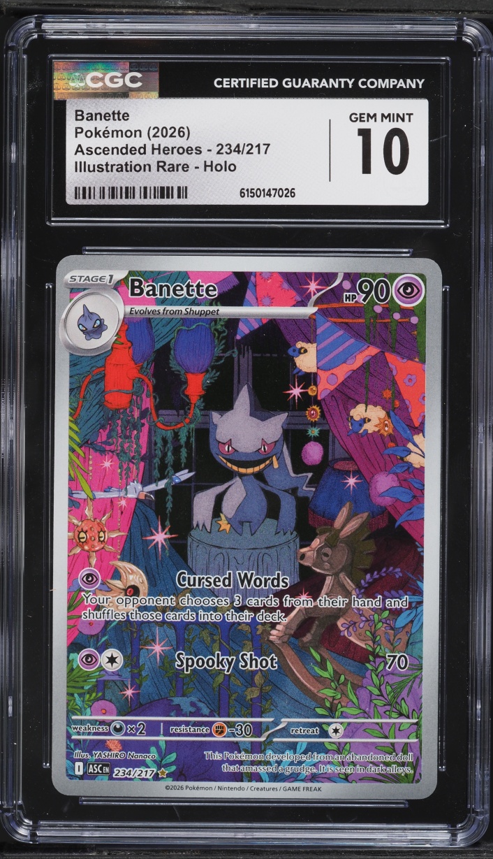 2026 Pokemon Mega Evolution Ascended Heroes IR Banette #234 CGC 10 GEM MINT