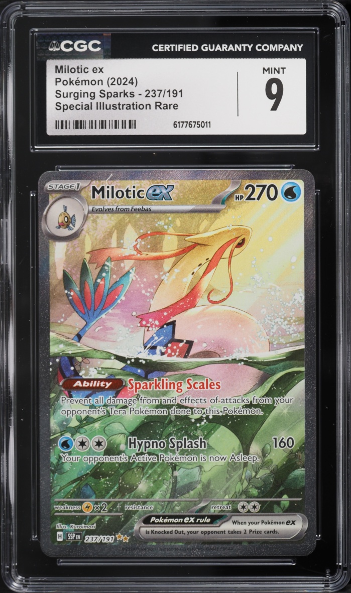 2024 Pokemon Scarlet & Violet Surging Sparks SIR Milotic ex #237 CGC 9 MINT