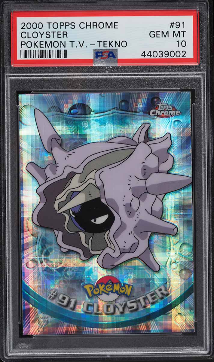 2000 Topps Chrome Pokemon Series 2 Tekno Cloyster #91 PSA 10 GEM MINT