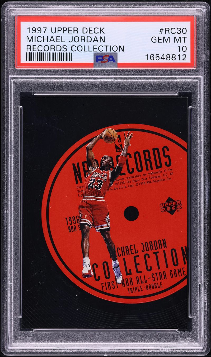 1997 Upper Deck Records Collection Michael Jordan #RC30 PSA 10 GEM MINT