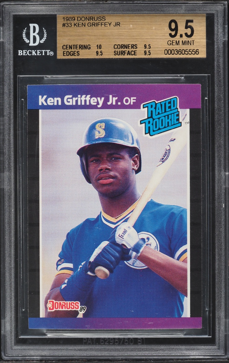 1989 Donruss Ken Griffey Jr. ROOKIE #33 BGS 9.5 GEM MINT