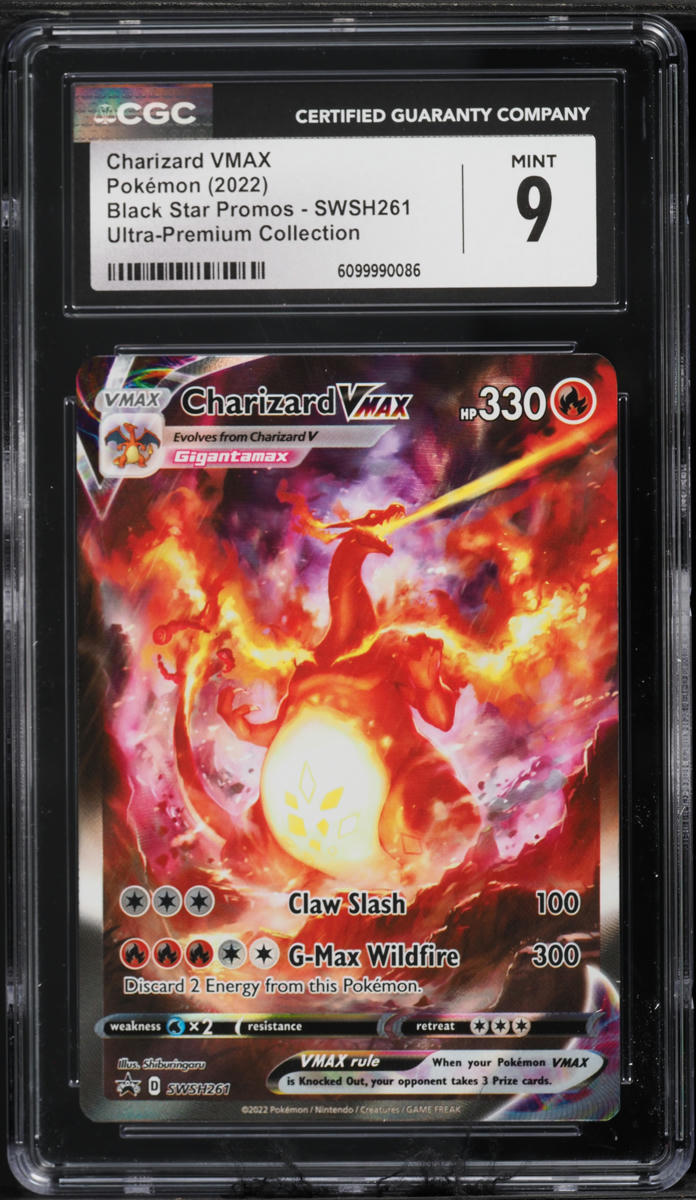 2022 Pokemon Sword & Shield Promo Ultra Premium Charizard Alt Art VMAX #SWSH261 CGC 9 MINT