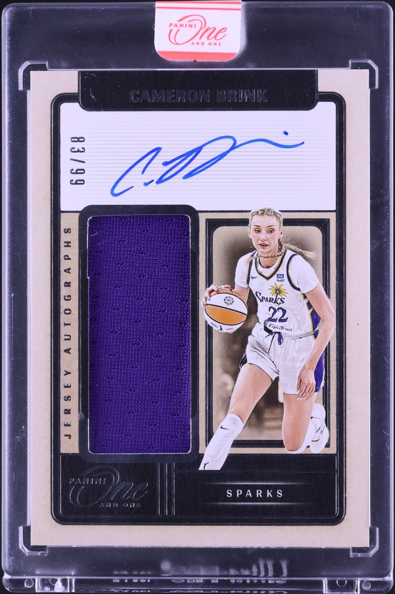 2025 Panini One And One WNBA Cameron Brink PATCH AUTO /99 #JA-CB
