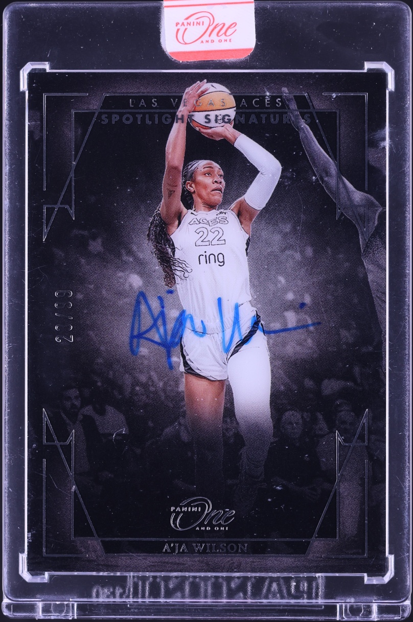 2025 Panini One And One WNBA Spotlight Signatures A'Ja Wilson AUTO /99 #SSV-AW